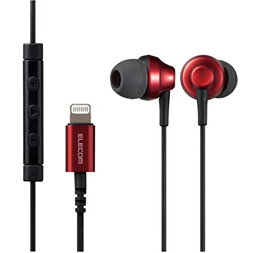 エレコム ステレオイヤホン カナル型 Lightning ライトニング マイク付 Fast Musi