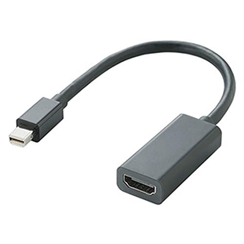 エレコム Mini DisplayPort (オス) - HDMI (タイプAメス) 変換アダプタ 15cm ブラック AD-MDPHDMIBK エレコム Mini DisplayPort (オス) - HDMI (タイプAメス) 変換アダプタ 15cm ブラック AD-MDPHDMIBK