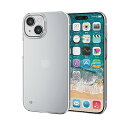エレコム iPhone15 ケース ハード スリム 1mm UVコート 傷に強い ストラップホール付き クリア PM-A23APVCR