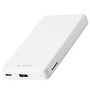 エレコム モバイルバッテリー 7000mAh ( USB PD対応 ) 18W Type-C×1 / USB-A×1 ホワイト DE-C27-7