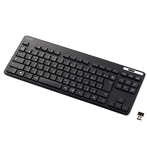 エレコム ワイヤレスキーボード TK-FDM109TKBK 薄型 メンブレン式 抗菌 テンキーレス ブラック エレコム ワイヤレスキーボード TK-FDM109TKBK 薄型 メンブレン式 抗菌 テンキーレス ブラック