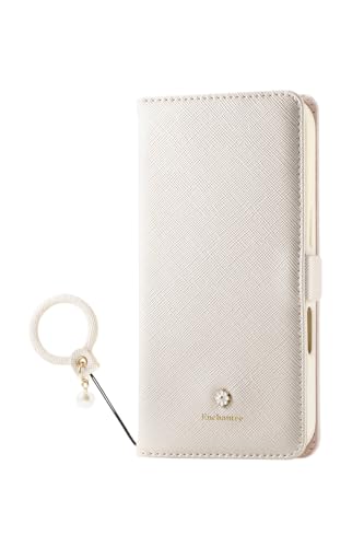 樂天商城 - エレコム iPhone 16 Pro ケース カバー 手帳型 ソフトレザー コンパクトミラー カードポケット×2 フィンガーストラップ付き ワイ