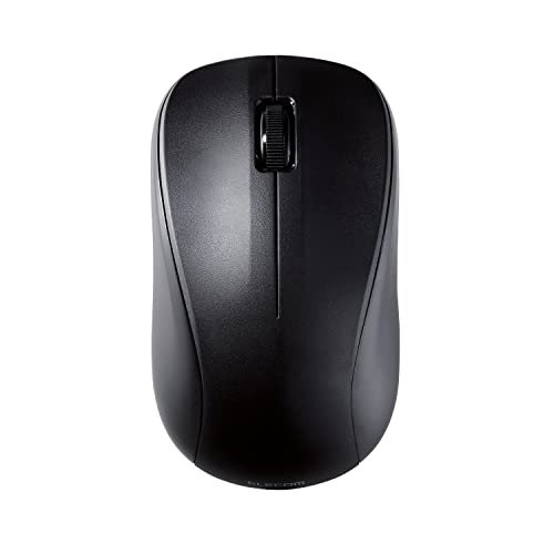 エレコム マウス ワイヤレスマウス Bluetooth レーザーマウス Mサイズ 抗菌 RoHS指令準拠 ブラック M-S2BLKBK/RS