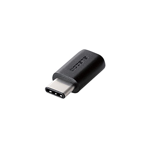 エレコム USB2.0 Type-C 変換アダプタ typeC-microB メス ブラック TB-MBFCMADBK