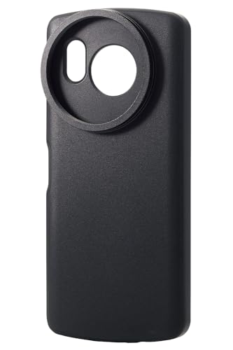 エレコム AQUOS sense8 (SH-54D / SHG11) ケース ハイブリッド 背面マット ストラップホールシート付 一眼レフカメラ