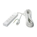 バッファロー BUFFALO 3ピン式電源タップ 4個口タイプ マグネット付 2m ホワイト BSTAPMG3420WH(2)