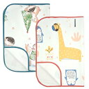 オムツシート おむつ替えシート 3層 防水 2枚 赤ちゃん用 オムツ替え 肌触り良い おねしょシーツ 防水シート 綿100% 洗濯可 持ち運びサ(4)