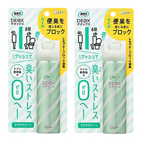 【まとめ買い】消臭力 DEOX デオックス トイレ用 スプレー クリアグリーン 50ml×2個 消臭スプレー 消臭 芳香剤