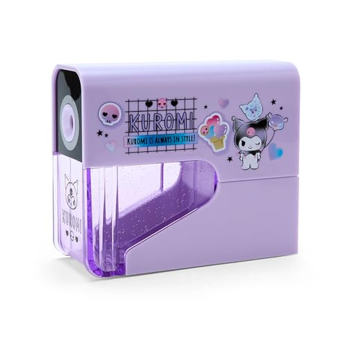 樂天商城 - サンリオ(SANRIO) サンリオ 電動シャープナー クロミ クロミちゃん kuromi 5×12.5×10.6cm キッズ学習文具 キャラクタ
