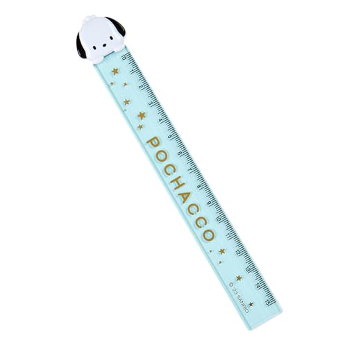 樂天商城 - サンリオ(SANRIO) サンリオ 定規 15cm ポチャッコ ぽちゃこ pochacco 4×0.6×18.3cm キッズ学習文具 キャラクタ