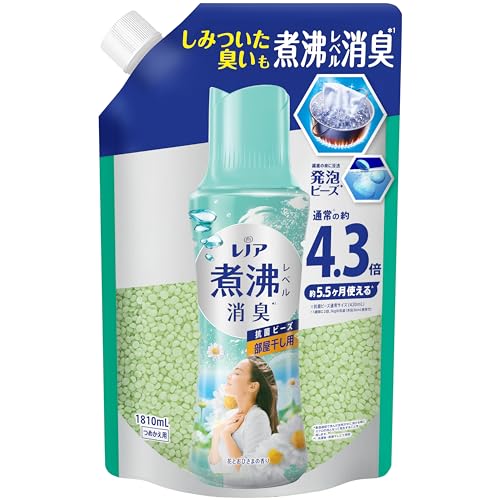 樂天商城 - レノア 超消臭 煮沸レベル消臭 抗菌ビーズ 部屋干し 花とおひさまの香り 詰め替え 1810mL [大容量]
