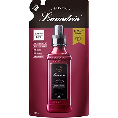 ランドリン 柔軟剤 エレガントフローラル 詰め替え 480ml