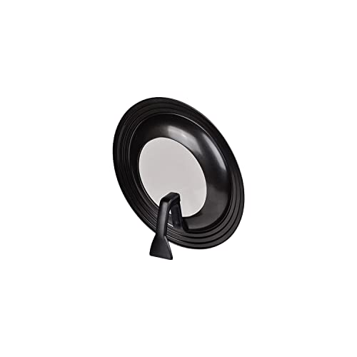 パール金属 フライパンカバー 24〜28cm用 スタンド式 立つ ガラス窓付 シリコーン加工 ブラック オンリ..