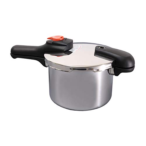 パール金属 片手 圧力鍋 4.5L IH対応 ステンレス 圧力切替式 レシピ付 節約クック H-5436