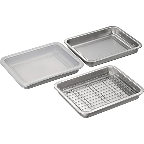 Freezers, Refrigerators - 和平フレイズ 蓋付 バット 5点セット 下ごしらえ 冷蔵庫保存 重ねて使える 燕三 EM-049