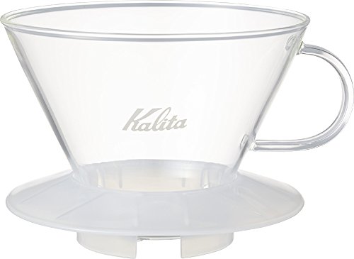 カリタ Kalita 抽出過程が楽しめる コーヒー ドリッパー ウェーブシリーズ 2~4人用 ガラスドリッパー 耐熱ガラス製 クリア WDG-1