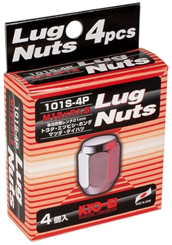 KYO-EI ( 協永産業 ) ホイールナット ラグナット 【 M12 x P1.5 】 21HEX 【 袋タイプ 】 101S-4P