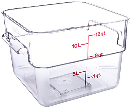 CAMBRO(キャンブロ) 角型フードコンテナー 12SFSCW クリアー ポリカーボネイト アメリカ AHC03012