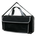 KC キョーリツ 鍵盤ハーモニカバッグ 2Wayタイプソフトケース KHB-07/Black/Grey (ショルダーストラップ付属) ブラック/