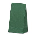 シモジマ ヘイコー 角底 紙袋 No.4 未晒 クラフト グリーン 13x8x23.5cm 100枚