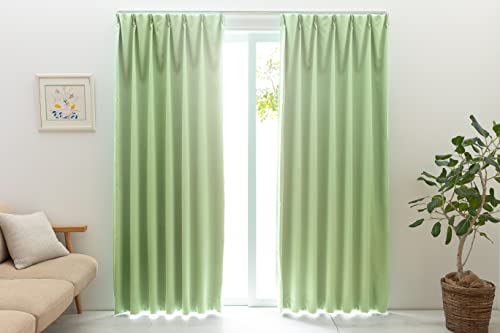 ユニベール 1級遮光 防炎 防炎ラベル付き 節電 省エネ 断熱 保温 日本製 無地 寝室 リビング カーテン 幅100cm×丈205cm 2枚