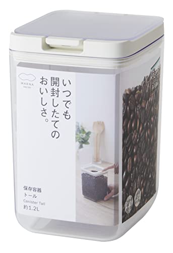 マーナ (marna) 保存容器 (トール/クリア) キッチン 収納 プラスチック (食材 調味料 湿気防止) グッドロックコンテナ K763C