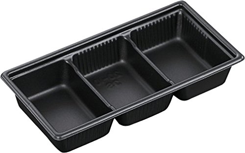 中央化学 日本製 使い捨て容器 SDキャセロ 20-10 3S BK 身 50枚入サイズ:約20×10.3×3.5cm