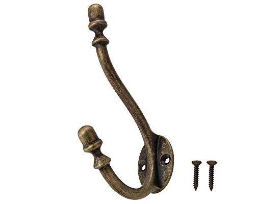 TQOOL スタイリッシュ ダブルコートフック ゴールド 58643