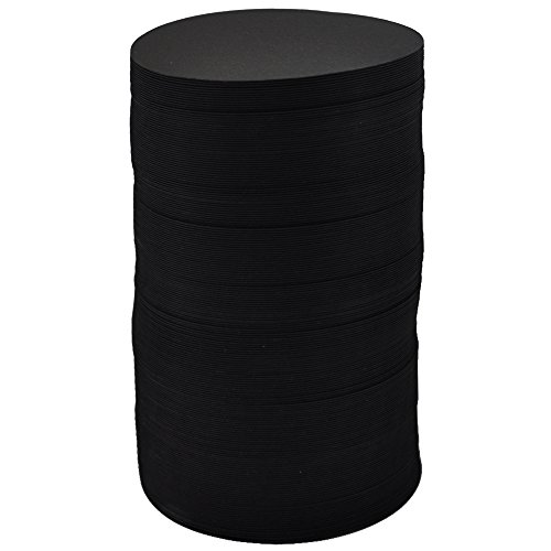 業務用 ペーパーコースター 黒 丸 200枚入 9cm 92010024 日本製
