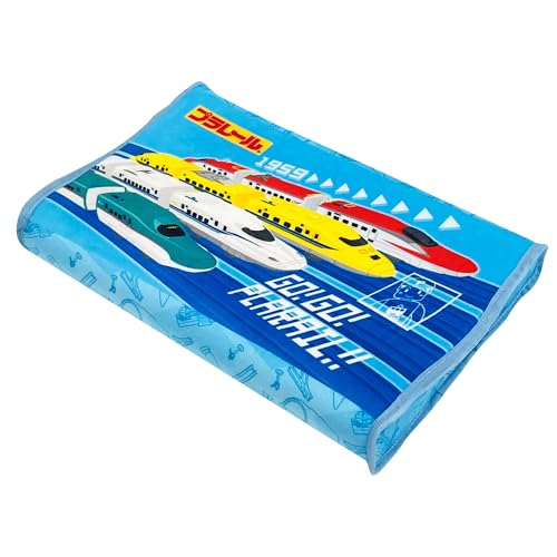 MORIPiLO プラレール 子供 枕 低反発 35x25x5cm 低め 洗えるカバー付き キャラクター グッズ ぬいぐる..