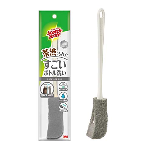 スリーエム(3M) 3M スポンジ ブラシ 水筒 すごいボトル洗い グレー スコッチブライト MBC-03KGY
