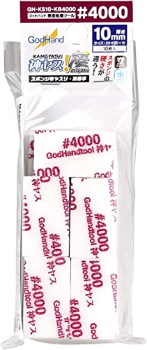 4000-/-/GH-KS10-KB4000・Style:4000・パッケージ個数:1・適度な硬さと厚さのスポンジで研ぎ出し作業に適したヤスリ・サイズ：20×35×10mm（10枚入）・原産国：日本商品紹介 適度な硬さと厚さのスポンジで研ぎ...