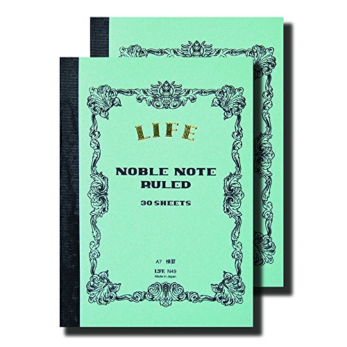 乐天商城 - ライフ ノーブルノート A7 横罫 N49 2冊セット