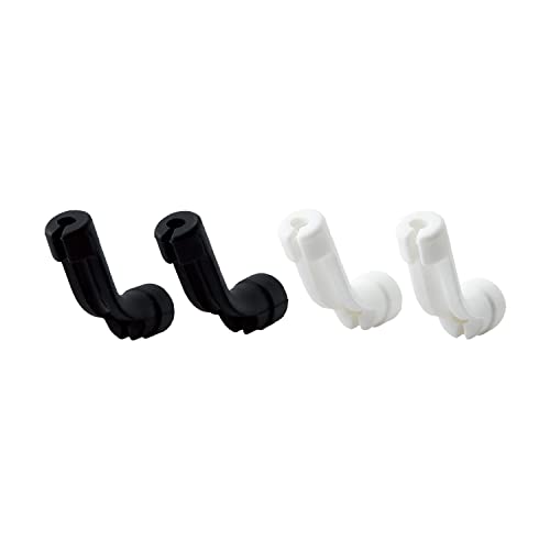 Rakuten - エレコム マウス 用 ケーブルリフト 4個入り (黒×2白×2) 【ケーブルを浮かせ、机との摩擦を軽減】 ブラック&ホワイト MB-GC04AS
