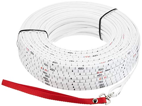 TOEI LIGHT(トーエイライト) 検尺ロープ100 G-1192 (約)幅6.2×厚さ2mm、長さ100m TOEI LIGHT(トーエイライト) 検尺ロープ100 G-1192 (約)幅6.2×厚さ2mm、長さ100m