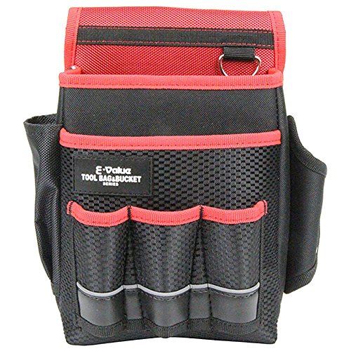 イーバリュー(E-Value) 腰袋 ホルダー付き ブラック&レッド EDK-3D RD