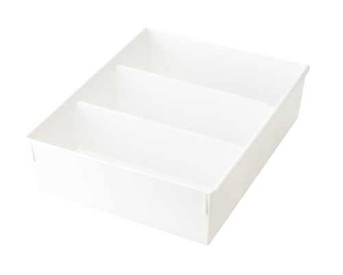 ライクイット(like-it) 収納ケース 引き出し内 整理トレー 衣類 仕切り収納 Tシャツケース 仕切り板 2枚付き 約幅27x奥33x高9