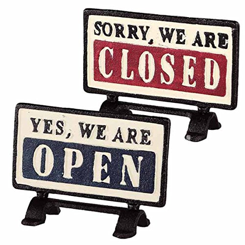 ダルトン(Dulton) リバーシブル サイン スタンド オープン クローズド 2つの顔を持つ堅実な仕事人 OPEN CLOSED 案内 高さ9