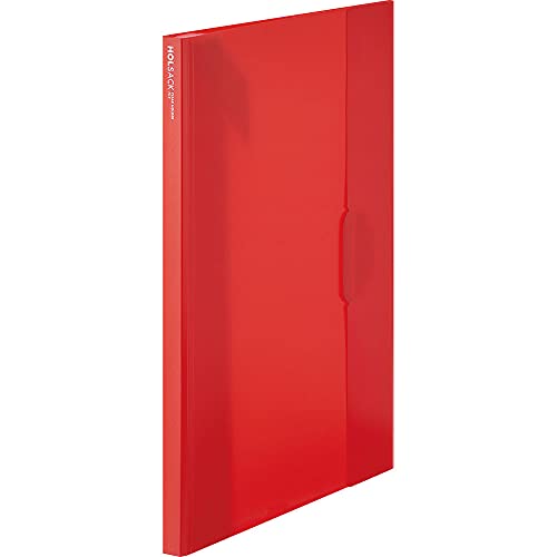 樂天商城 - キングジム クリアーホルダーファイル ホルサック 透明 12ポケット A4タテ 赤 6191TW-R