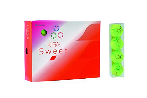 キャスコ(Kasco) ゴルフボール レディース KIRA SWEET キャラマーク入り 1ダース(12個入り) ライム