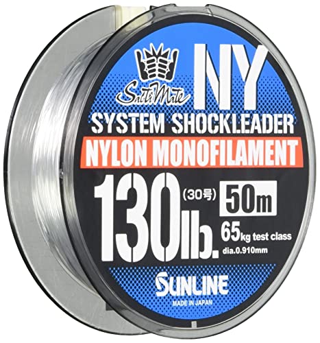 130lb / 30号ナチュラルクリア/130LB/30号/4968813539390・Style:130lb / 30号・パッケージ個数:1・カラー:クリア・長さ:50m単品・LB/参考号柄:130lb30号・標準直径:0.91・普通巻ネバリ強く、大物を獲るショックリーダー 異種特殊コポリマーナイロンをブレンドした製法により低吸水で高強力、高耐磨耗特性を持つリーダー。ナイロンの弱点を克服し結束部や吸水によるダメージを軽減。1日を通して少しでも長く使用することが可能になります。荷重による伸びのバランスを突き詰めた仕様でジグ・ルアーの動きを損なわず、フッキング後のファイト、ファーストランによる過激なショックやバラシ等、様々な場面に対応します。