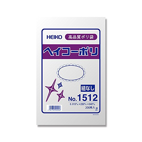 樂天商城 - シモジマ ヘイコー ビニール袋 ヘイコーポリ No.1512 0.015mm厚 200枚 006615012 幅230高340mm