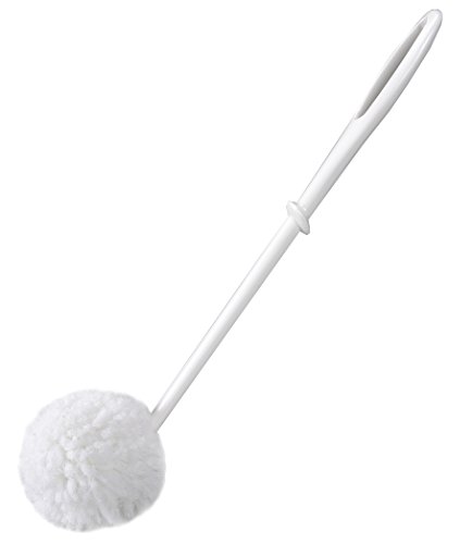 Sanko サンコー やわらか トイレブラシ 水だけでも汚れが落とせる特殊繊維 ホワイト傷がつきにくい レ..