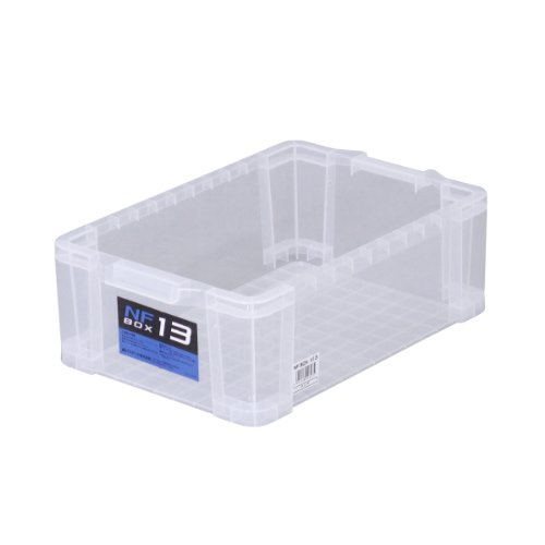 JEJアステージ 収納ボックス 日本製 NFボックス #13 積み重ね クリア 防災 [幅29×奥行43.5×高さ14.5cm]