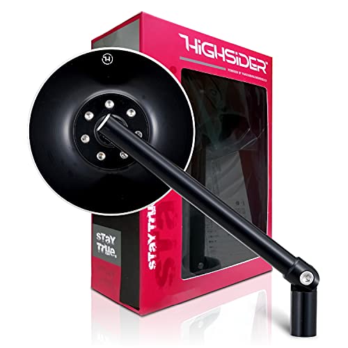 デイトナ(Daytona) バイクミラー HIGHSIDER(ハイサイダー) ロッドミラー 片側1本 10mm正/逆ネジ対応 ECE規格クリア