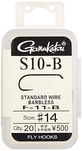 がまかつ(Gamakatsu) フライフック S10-B 14号 20本 NSブラック F-11-B 12851
