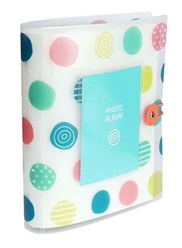 パステルドットパステルドット/ハガキ ポストカードサイズ/BA-KG200-PD・Style:パステルドット・パッケージ個数:1・外寸:180×230×45mm・重量:340g・収納サイズ:L・KG兼用・収納枚数:200枚収納(1シート4枚×50シート)・本体:PP製収納枚数は200枚 バンドが付いているため、しっかりしまって持ち運びしやすいアルバム CDポケット1枚付き 留め具は丸