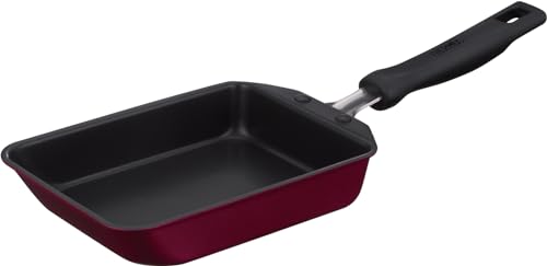 サーモス デュラブルシリーズ 玉子焼きフライパン 13cm レッド ガス火・IH対応 焦げつきにくい 耐久性..
