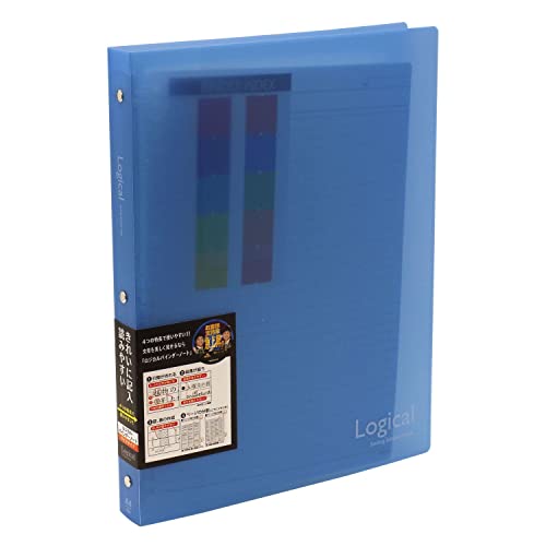 ナカバヤシ ロジカルバインダーノート ワイド A4 ブルー BN-A402A-B