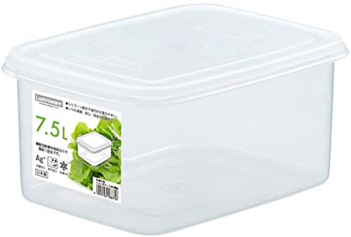 岩崎工業 保存容器 抗菌 ・ 防汚 ジャンボケース M 深型 7.5L B-887 KB 日本製